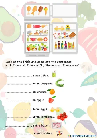 There is,there isn't, there are, there aren't