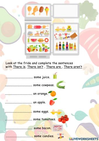 There is,there isn't, there are, there aren't