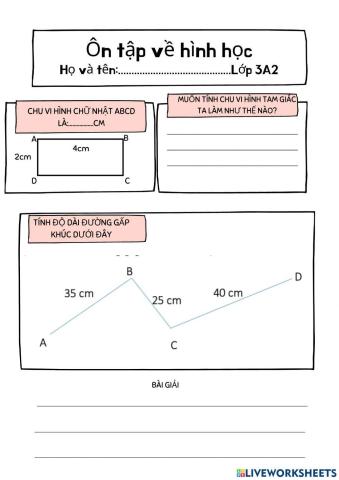 Ôn tập về hình học