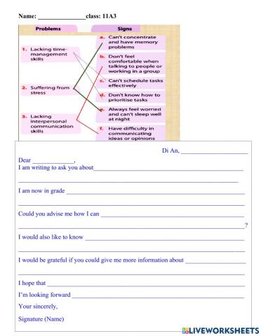 11. unit 3. writing a request letter