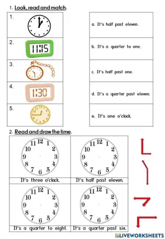 Unit 7: Out and About (Tell the Time)