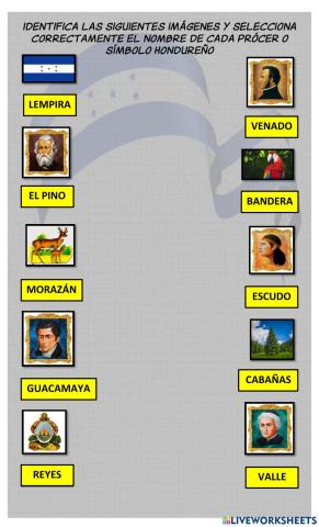 Próceres y símbolos hondureños