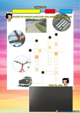 Year 4: Getting Around 8 - Revision