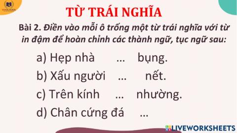 Luyện từ và câu
