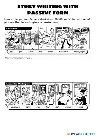 Passive Form - Write a story