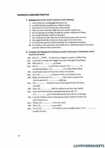 Modals Present and Past
