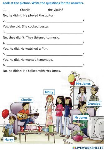 AS3 U5 Past Simple Questions