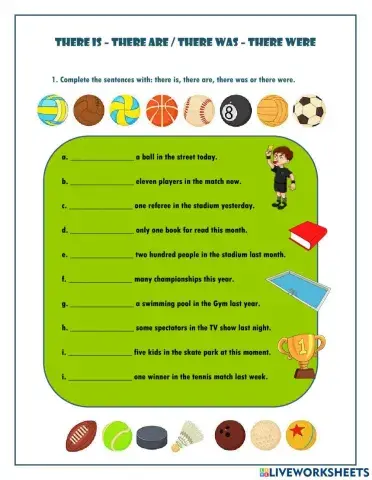 There is, there are, there was and there were