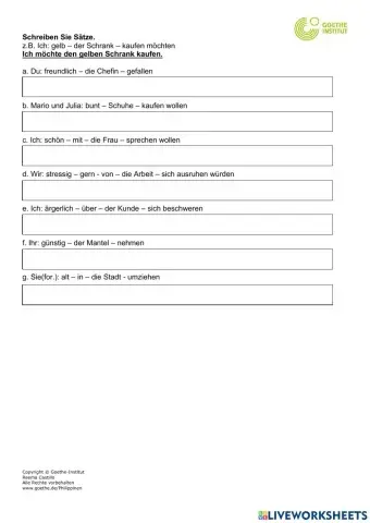 Ich möchte den gelben Schrank kaufen.