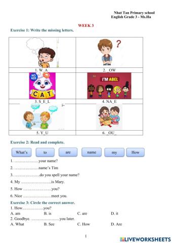 English 3- week 3- mrs.ha