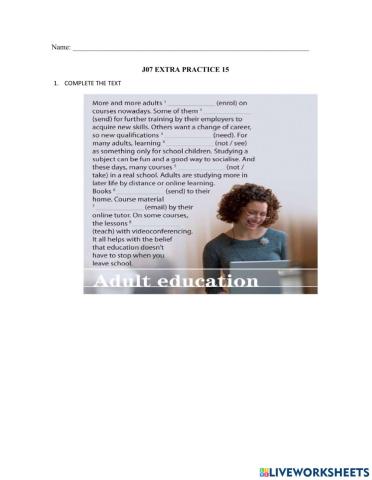 J07 Extra Practice 16