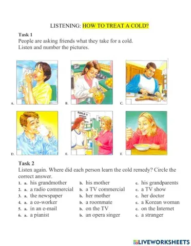 Listening about health problems