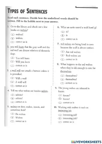 Punctuation, questions and statements