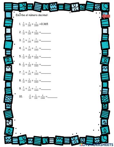 003-Escribe el número decimal