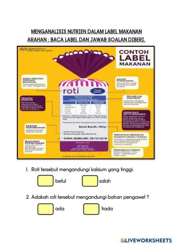 Analisis nutrien makanan