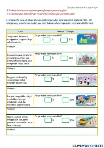 Bab 9 : Pemanasan Global (Latihan 2)