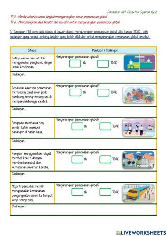 Bab 9 : Pemanasan Global (Latihan 2)