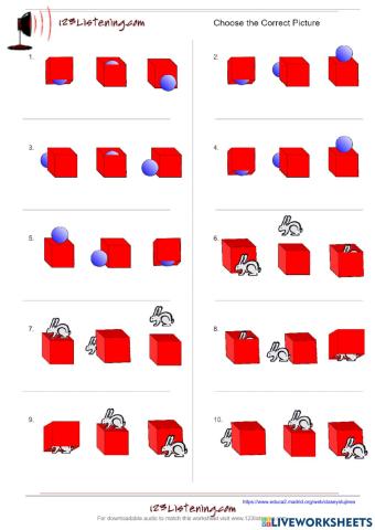 Listening - Prepositions of Place