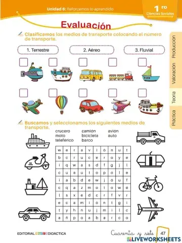 Los medios de transporte