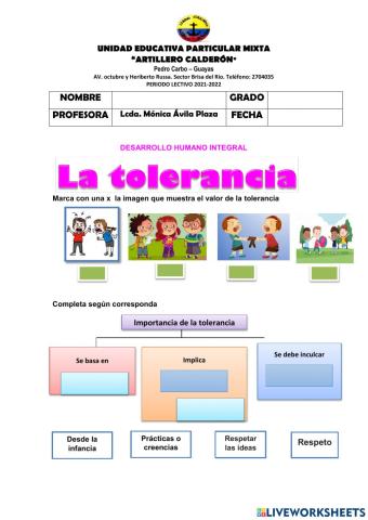 La tolerancia