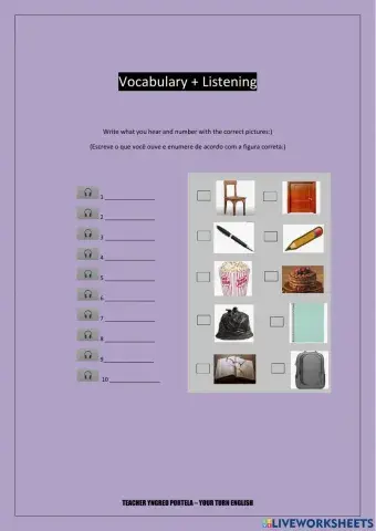 Singular Nouns - Listening - This is a,an