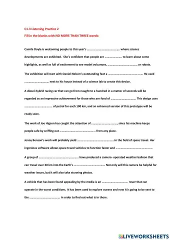 C1.3 Listening Practice 2