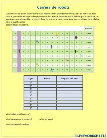 Carrera de robots
