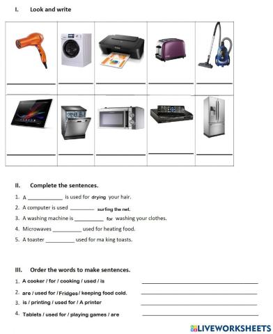 Machines in our houses