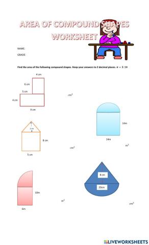 Area of compound shapes