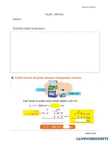 Tolak dengan mengumpul semula