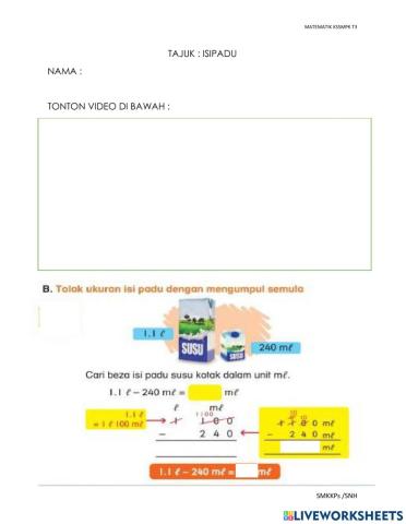 Tolak dengan mengumpul semula