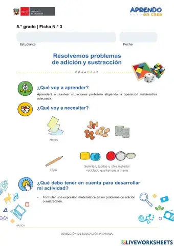 Ficha n° 3 matemática