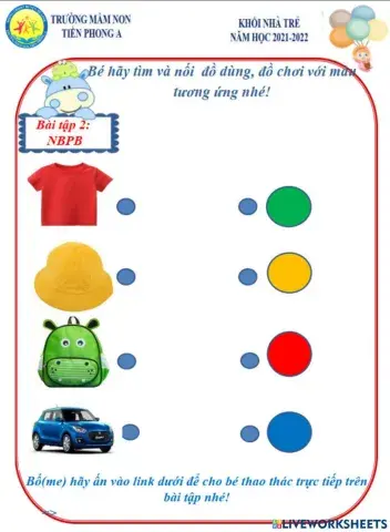 Bài tập nhận biết