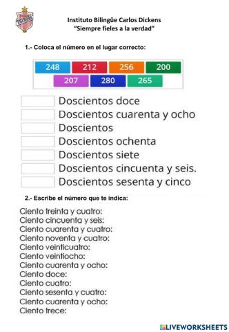 Escritura de numeros