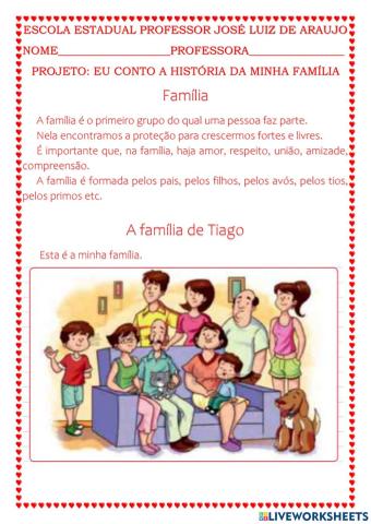 Trabalho sobre família