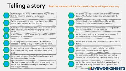 Narrative tenses: a story
