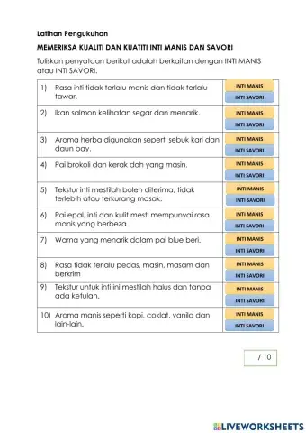 Memeriksa Kualiti Inti