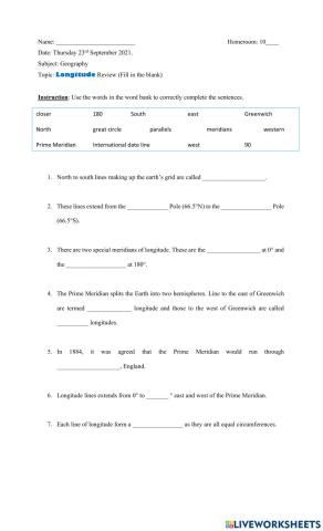 Longitude Line Review