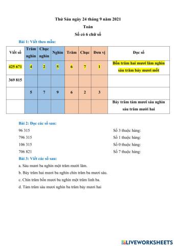 Số có 6 chữ số