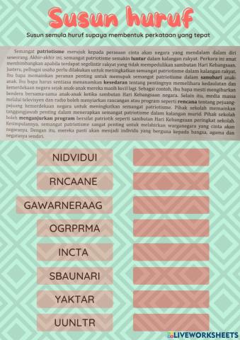 Susun huruf
