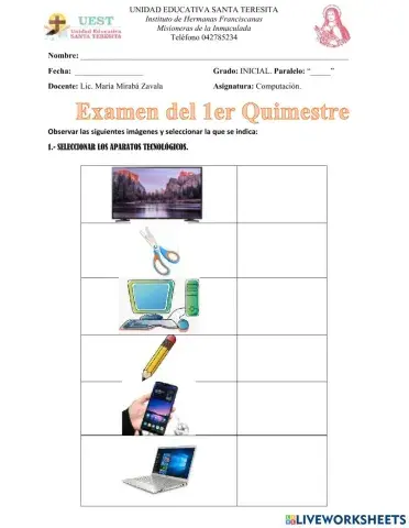 Examen de computación