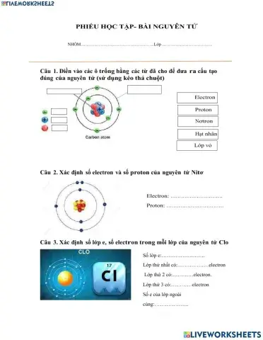 Bài nguyên tử- HÓA 8- THU HUYỀN