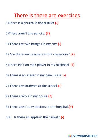 Look at the symbols and change the tense