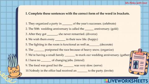 Unit 3 english 11 word form