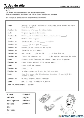 Élèves malorganisés
