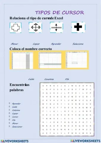 Tipos de curso en Excel