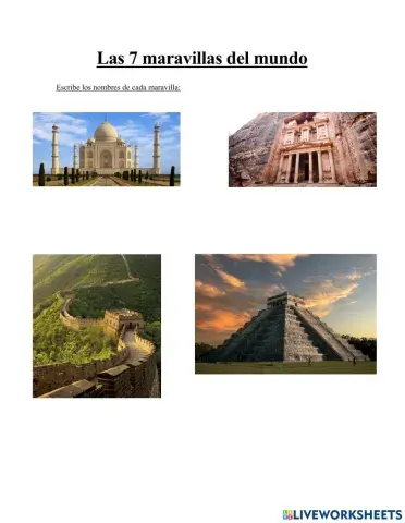 Las 7 maravillas del mundo