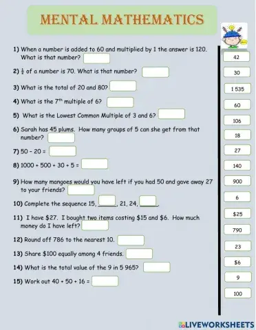 Mental - Mathematics
