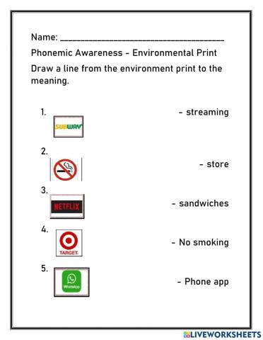 Environmental Print