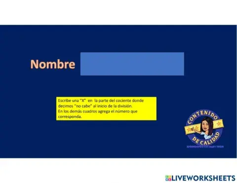 Divisiones entre dos o tres cifras